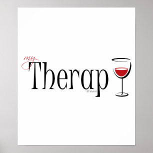 Mijn (wijn)therapie poster