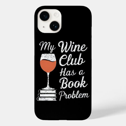 Mijn wijnclub heeft een boekenprobleem Grappig Boe Case-Mate iPhone Case (Achterkant)