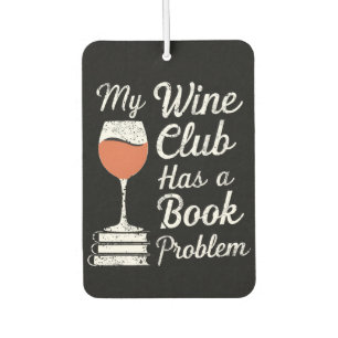 Mijn wijnclub heeft een boekenprobleem Grappig Boe Luchtverfrisser