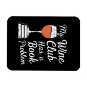 Mijn wijnclub heeft een boekenprobleem Grappig Boe Magneet (Horizontaal)