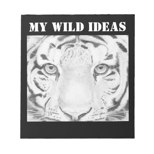 Mijn wilde ideeën - Tijgerogen Notitieblok (Voorkant)