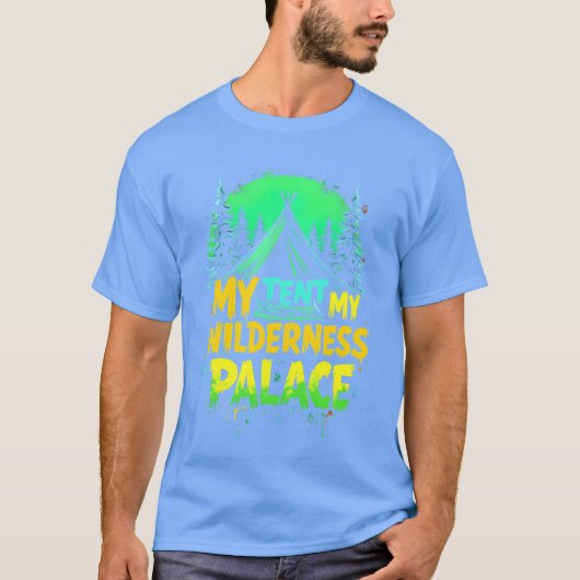 MIJN WILDERNISPALEIS CAMPING gezin T-shirt (Voorkant)