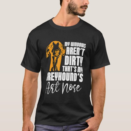 Mijn Windows is geen Greyhound Pet Owner Greyhound T-shirt (Voorkant)