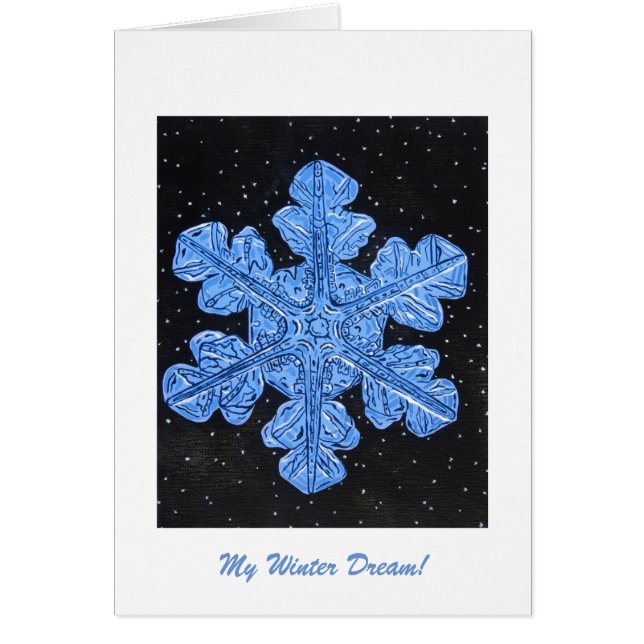 Mijn Winter Dream Wenskaart (Voorkant)