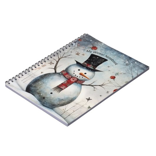 Mijn Winter Snowman Notitieboek (Linkerzijde)