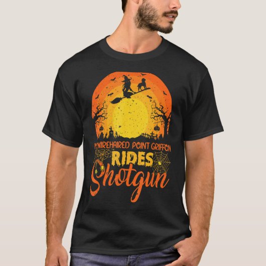 Mijn Wirehaered Pointing Griffon Dog Ride Shotgun  T-shirt (Voorkant)