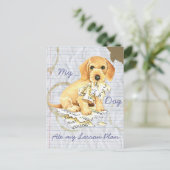 Mijn Wirehaire Dachshund Ate mijn Lesson Plan Briefkaart (Staand voorkant)