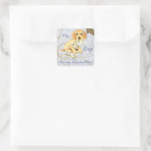 Mijn Wirehaire Dachshund Ate mijn Lesson Plan Vierkante Sticker (Tas)