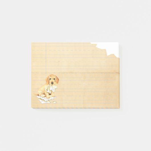 Mijn Wirehaire Dachshund Ate mijn thuiswerk Post-it® Notes (Voorkant)