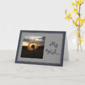 Mijn Wish Dandelion Sunset Kaart (Gele Bloem)