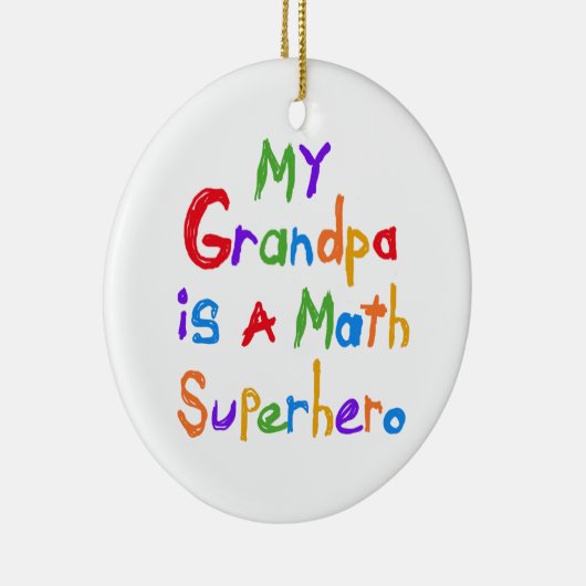 Mijn Wiskunde Superheld T-shirts en cadeautjes Keramisch Ornament (Rechts)