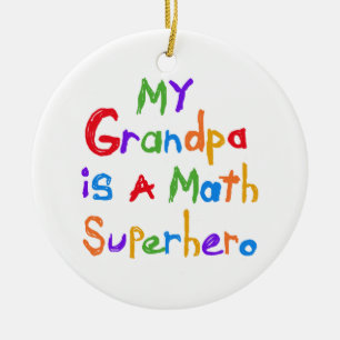 Mijn Wiskunde Superheld T-shirts en cadeautjes Keramisch Ornament