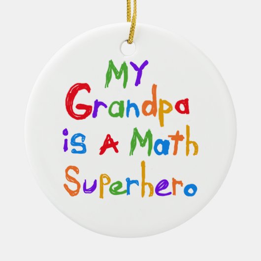 Mijn Wiskunde Superheld T-shirts en cadeautjes Keramisch Ornament (Voorkant)