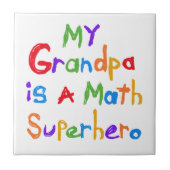 Mijn Wiskunde Superheld T-shirts en cadeautjes Tegeltje (Voorkant)