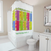 Mijn Wiskunde voor vermenigvuldigingstabel Helper  Douchegordijn (In situ)