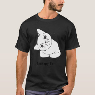 Mijn witte therapie kat distributie boom t-shirt