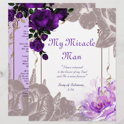 Mijn wonderbaarlijke gepersonaliseerde Man paper (Voorkant / Achterkant)