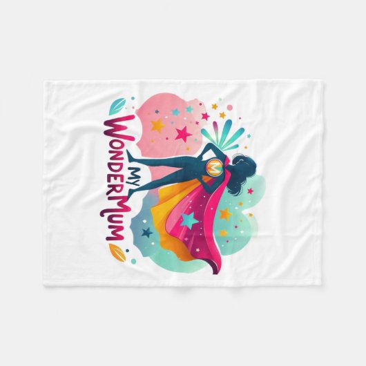 Mijn WonderMum Fleece Deken (Voorkant (Horizontaal))