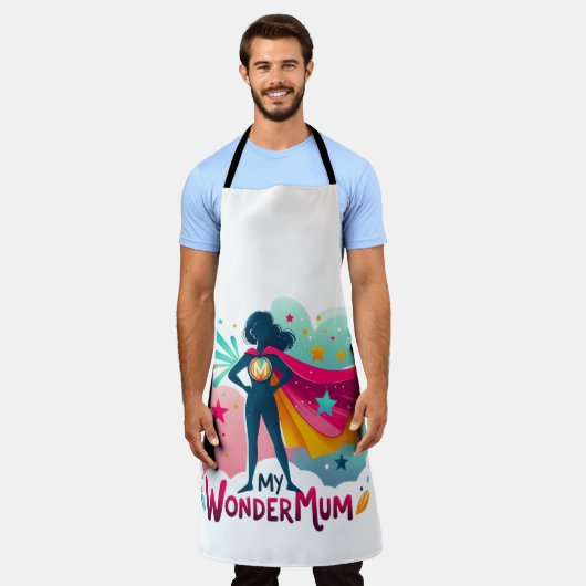 Mijn WonderMum Schort (Gedragen)