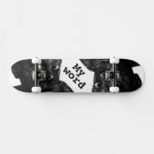 mijn woord in blacq skateboard (Horizontaal)
