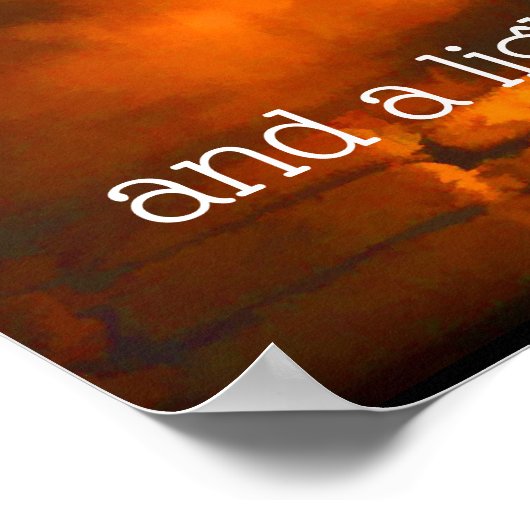 Mijn woord is een lamp aan mijn voeten Inspirerend Poster (Hoek)