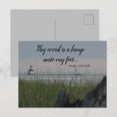 Mijn woord is een lamp in mijn gezicht briefkaart (Voorkant / Achterkant)