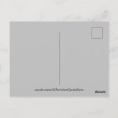 Mijn woord is een lamp in mijn gezicht briefkaart (Achterkant)