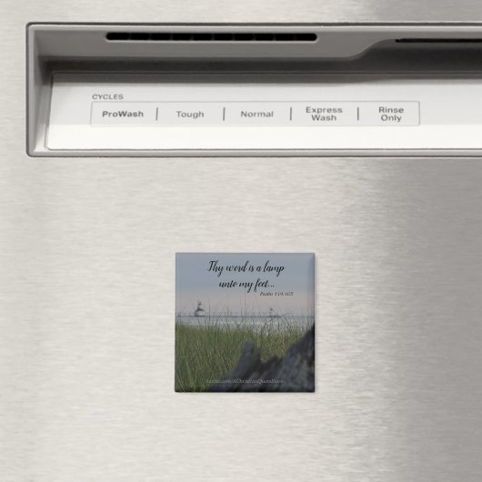 Mijn woord is een lamp in mijn gezicht magneet (Insitu (Vaatwasser))