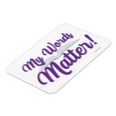 Mijn woorden doen er toe auteur aan te moedigen magneet (Linkerzijde)