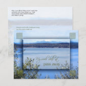 Mijn woorden gaan niet weg briefkaart (Voorkant / Achterkant)