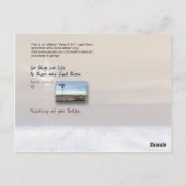 Mijn woorden in je hart houden briefkaart (Achterkant)