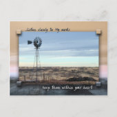 Mijn woorden in je hart houden briefkaart (Voorkant)