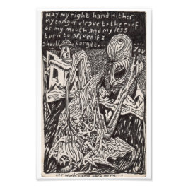 Mijn woorden kwamen terug bij mij... foto afdruk