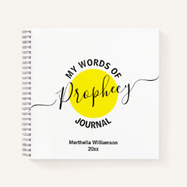 Mijn woorden van het Prophecy Journal Notitieboek