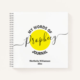 Mijn woorden van het Prophecy Journal Notitieboek