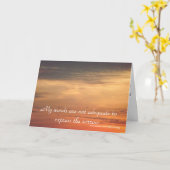 Mijn woorden volstaan niet, Condoleance Kaart (Gele Bloem)