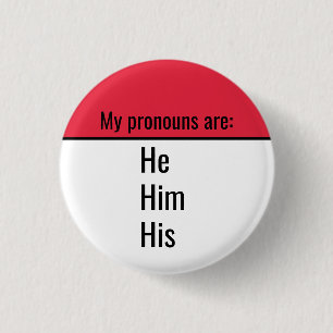 Mijn woorden zijn hem. ronde button 3,2 cm