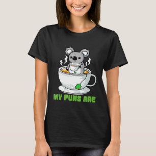 Mijn woordgrappen zijn koala-thee grap kwaliteit g t-shirt