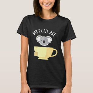 Mijn woordgrappen zijn Koala-thee grappig Koala's T-shirt
