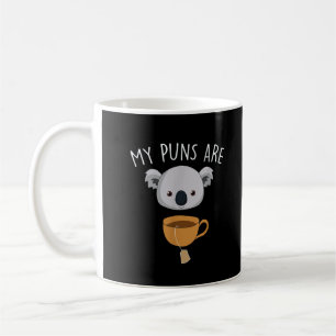 Mijn woordgrappen zijn Koala Thee Grappige dier wo Koffiemok