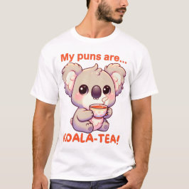 Mijn woordspelingen zijn koala-thee! Schattigee Ko T-shirt