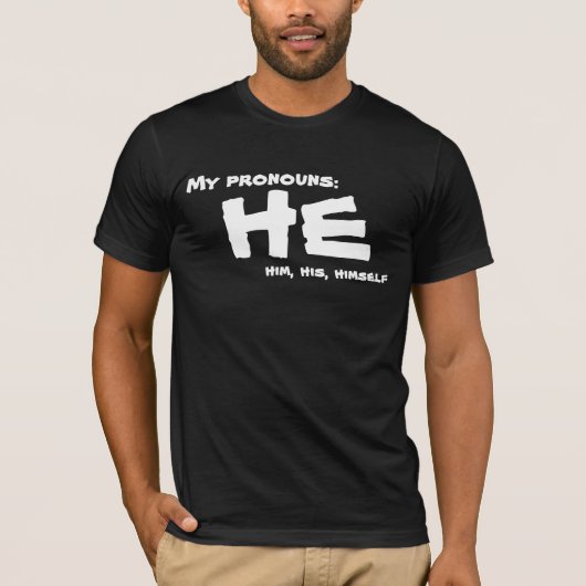 Mijn woordvoerders Hij T-shirt (Voorkant)