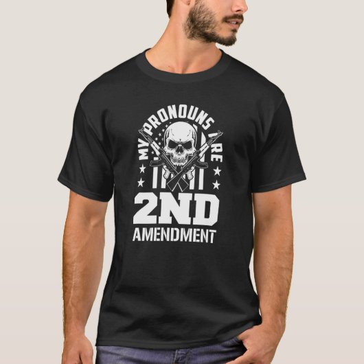 Mijn woordvoerders zijn tweede amendement Pro Pist T-shirt (Voorkant)