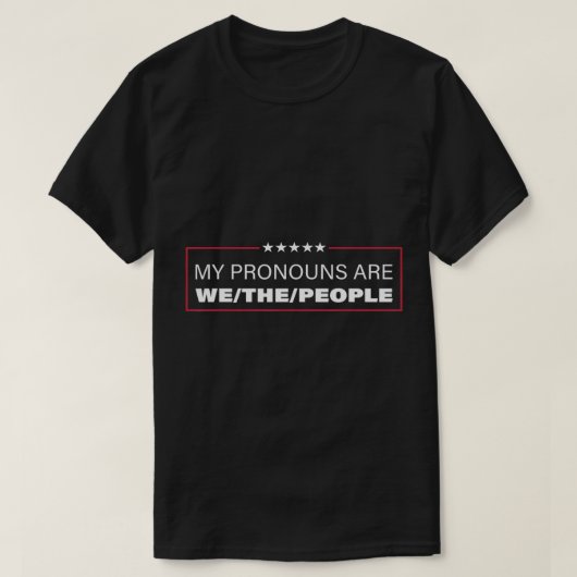 Mijn woordvoerders zijn wij de mensen T-shirt (Design voorkant)