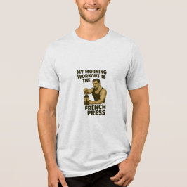 Mijn Workout is het Franse pers Tri-blend T-shirt