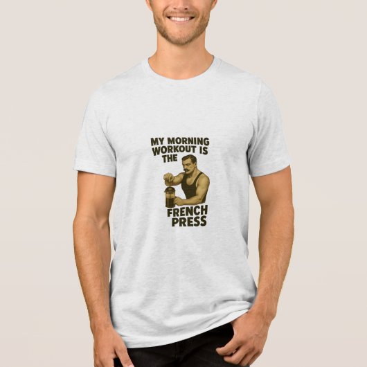 Mijn Workout is het Franse pers Tri-blend T-shirt (Voorkant)