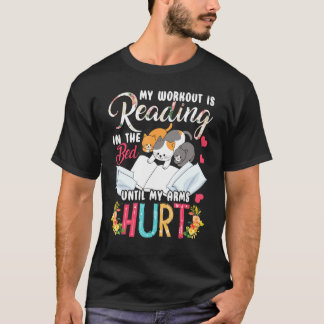 Mijn Workout Is Lezen In Het Bed Boek Lezen Flor T-shirt