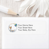 Mijn World Red White Rat Terrier Etiket (Insitu)