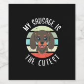 Mijn worst is de kutst wijn etiket (Enkel label)