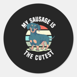 Mijn worsthond is de kutst ronde sticker